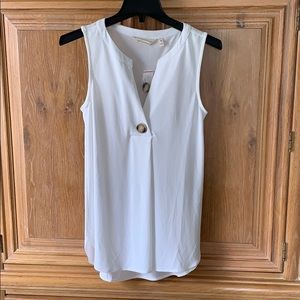 Soft Surroundings Ivory Top NWOT XS